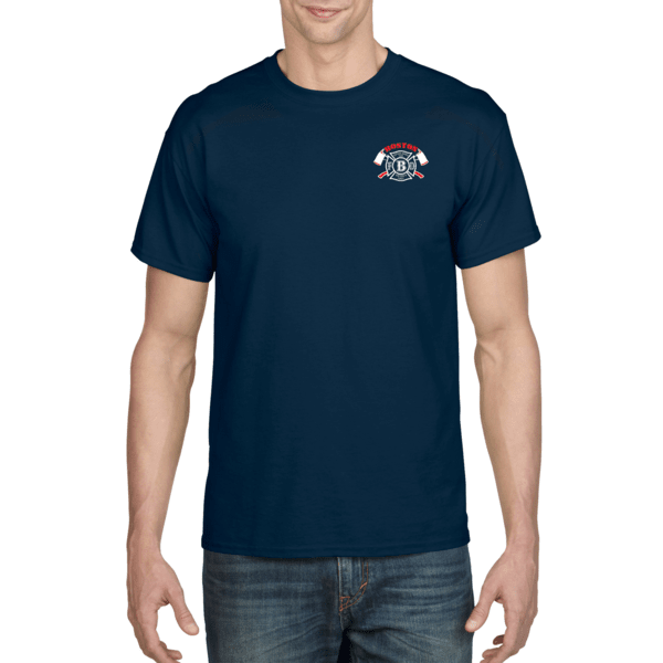 Boston Fire Skyline Navy T-Shirt