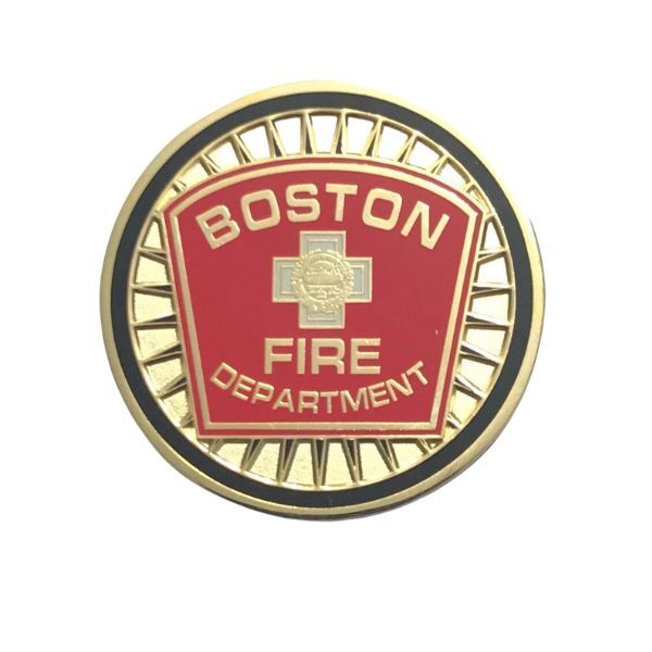 Boston Fire Department Challenge Coin Front